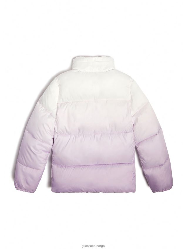 Guess lilla blomst vattert jakke (7-16) lilla blomst pike F0LJ8011150