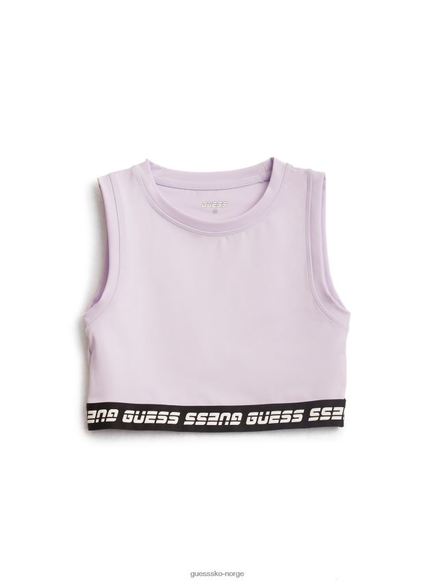 Guess logo trim aktiv bh (8-14) ny lys lilla ny lys syrin pike F0LJ8011499