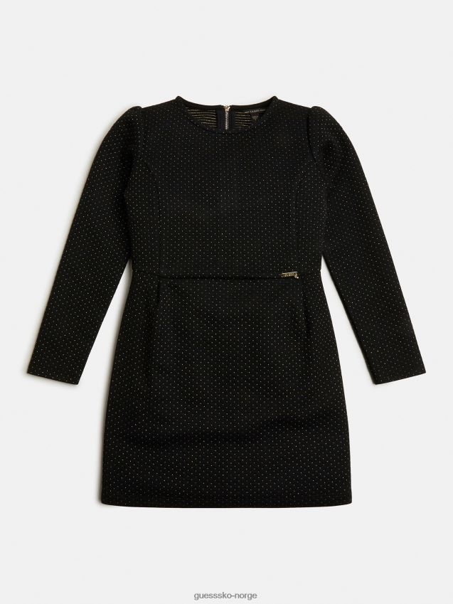 Guess lurex jacquard kjole svart svart pike F0LJ801862