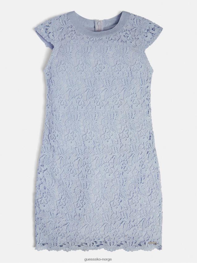 Guess lyseblå blondeinnsatskjole lyse blå pike F0LJ802356