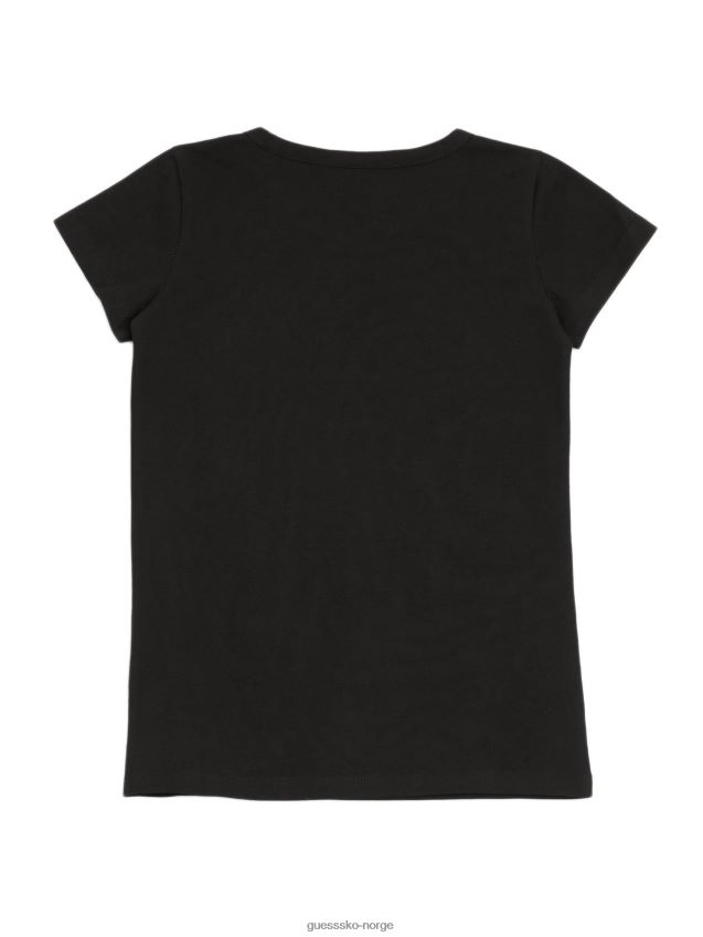 Guess malika oversized t-skjorte (7-16) kulsort kulsvart pike F0LJ808990