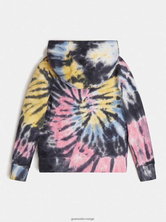 Guess multicolor mønster tie dye sweatshirt flerfarget mønster pike F0LJ802198