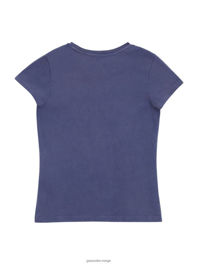 Guess passion blue cancelled dreams tee (7–16) lidenskapsblått pike F0LJ8011634