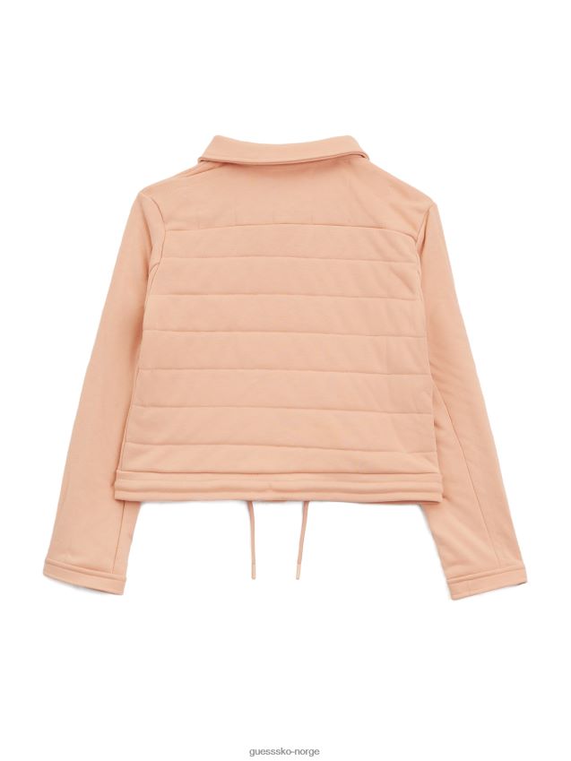 Guess peach rose becca vattert jakke (7-14) fersken rose pike F0LJ808952