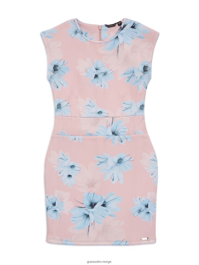 Guess pf74 floral dykkestrikket kjole (7-14) pf74 pike F0LJ8011583