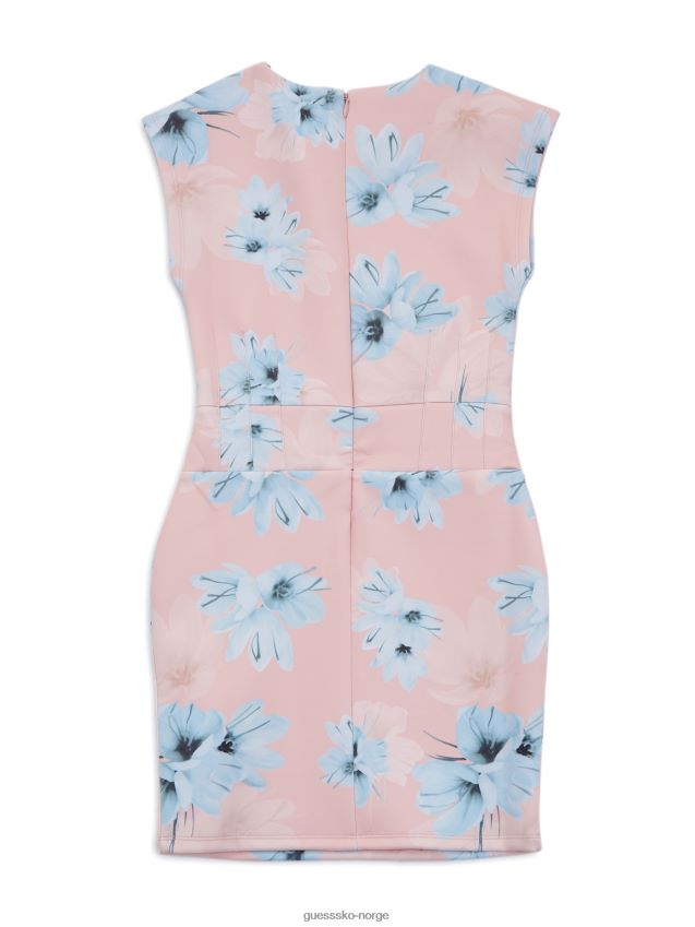 Guess pf74 floral dykkestrikket kjole (7-14) pf74 pike F0LJ8011583