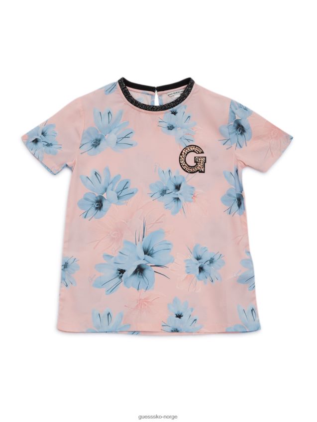 Guess pf74 rhinestone logo-t-skjorte (7-14) pf74 pike F0LJ8011568