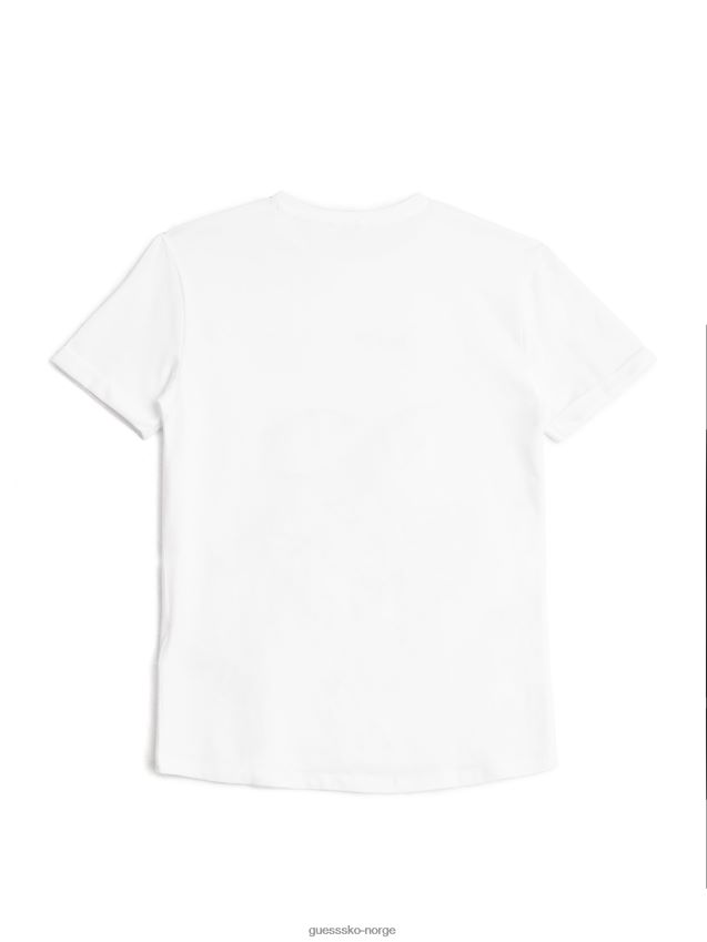 Guess ren hvit tapt i paradis t-skjorte (7-14) Ren hvit pike F0LJ8011413