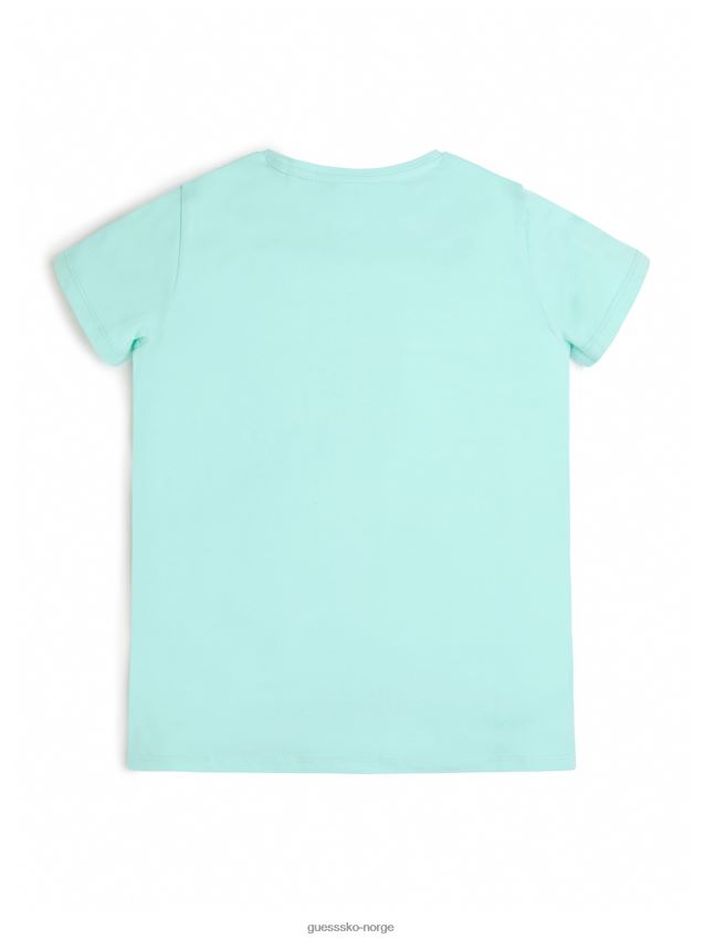 Guess rise sky rhinestone logo-t-skjorte (7-14) stige himmelen pike F0LJ8011374