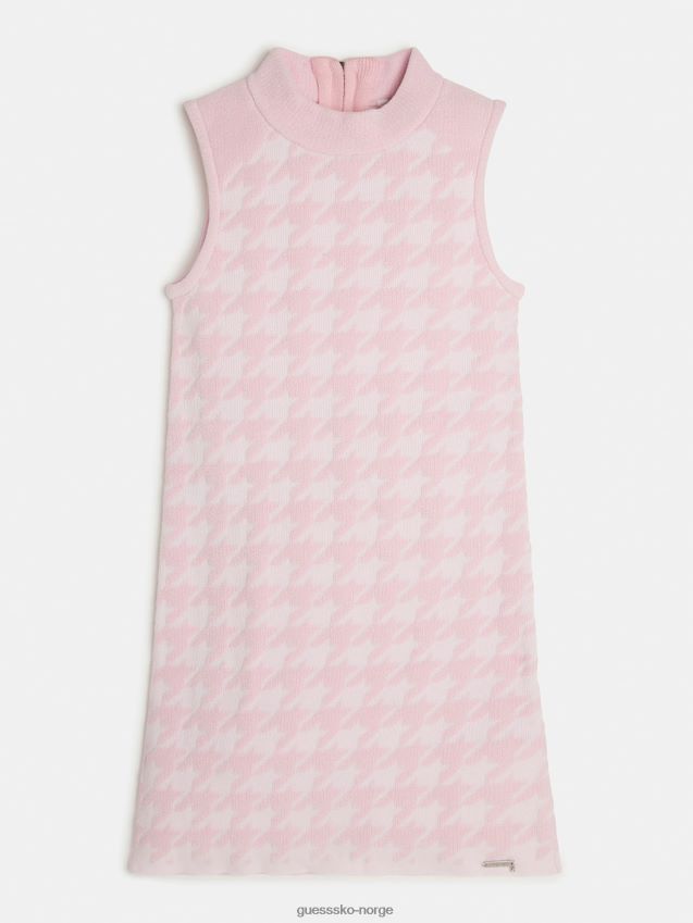Guess rosa pied de poule kjole rosa pike F0LJ802192