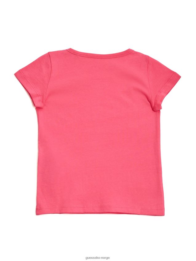 Guess rosa punch malika oversized t-skjorte (7-16) rosa punch pike F0LJ809036