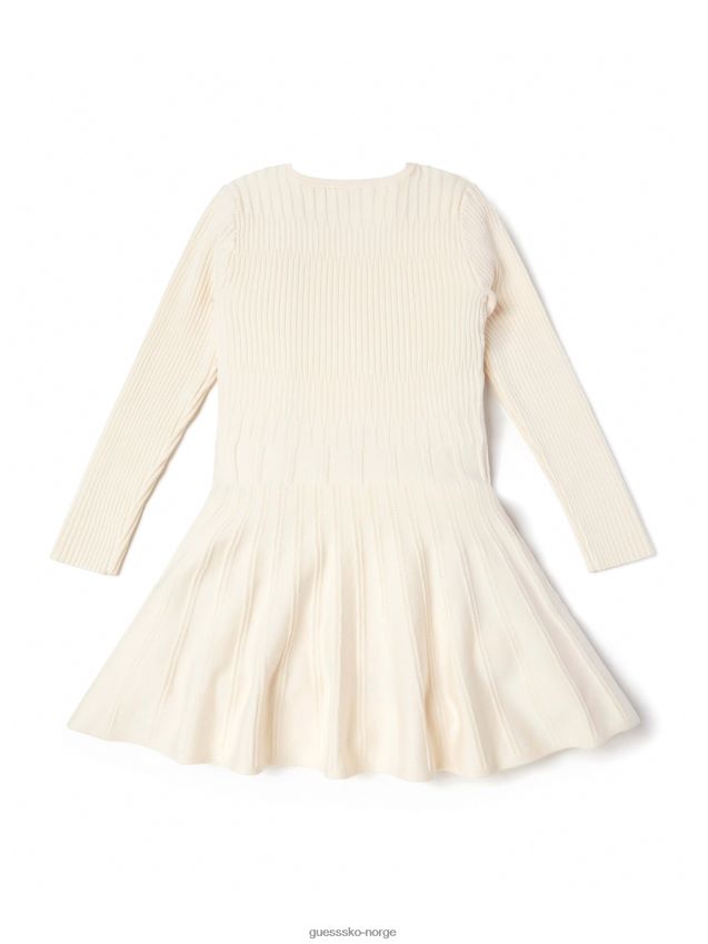 Guess smør iskrem øko midi genser kjole (7-14) smør iskrem pike F0LJ8011294