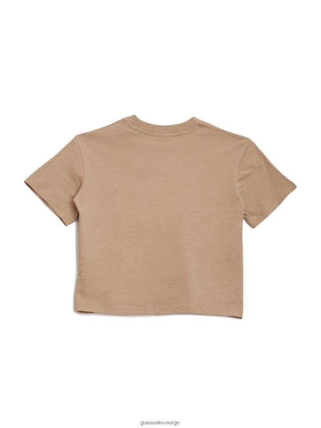 Guess støvete blå frostlyng logo-t-skjorte (8-14) støvete blå frostlyng pike F0LJ8011641