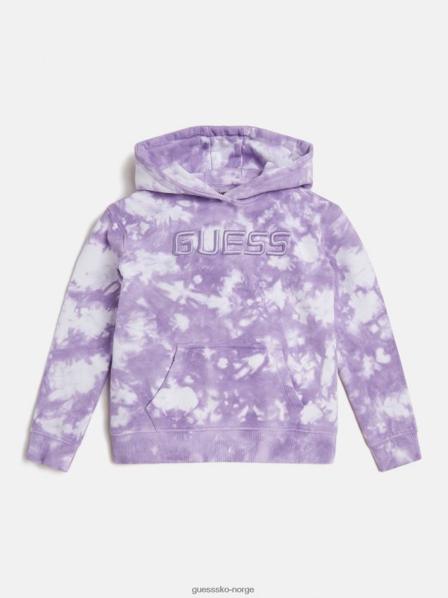 Guess tie-dye sweatshirt lilla lilla pike F0LJ802199