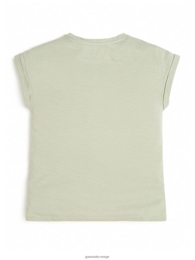 Guess utsmykket logo-t-skjorte (7-16) lett matcha lett matcha pike F0LJ8011443