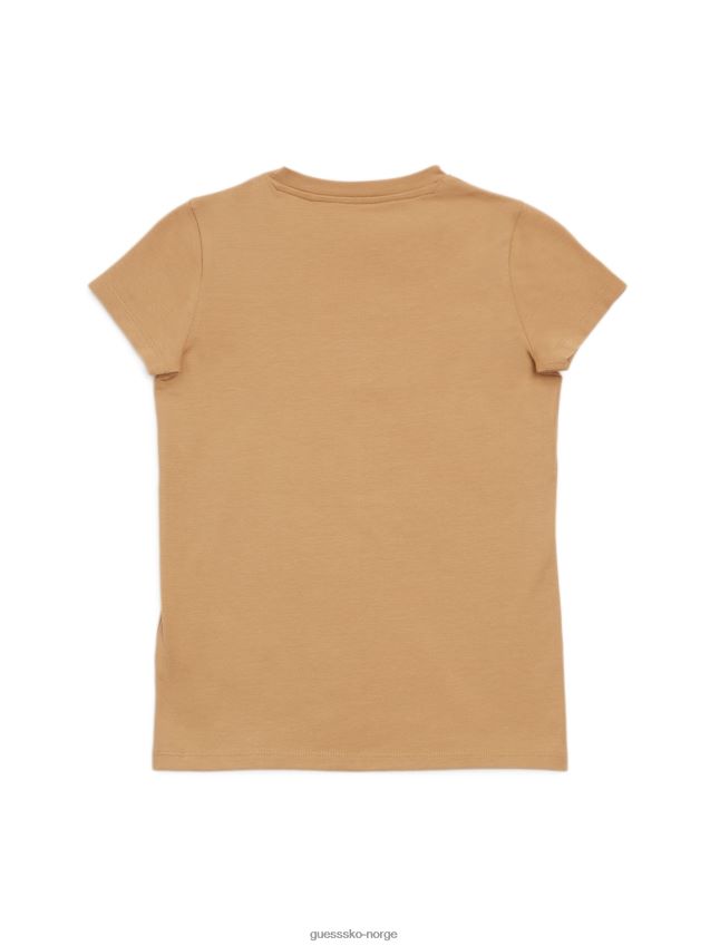 Guess våt sand libi hjerter t-skjorte (7-14) våt sand pike F0LJ809080