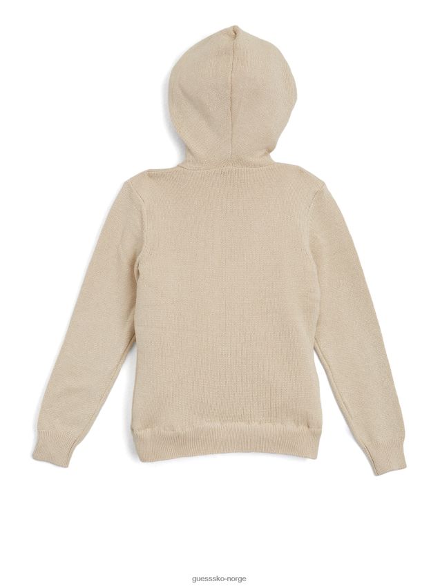 Guess vanilje blush maria hettegenser med glidelås (7-14) vanilje blush pike F0LJ809083