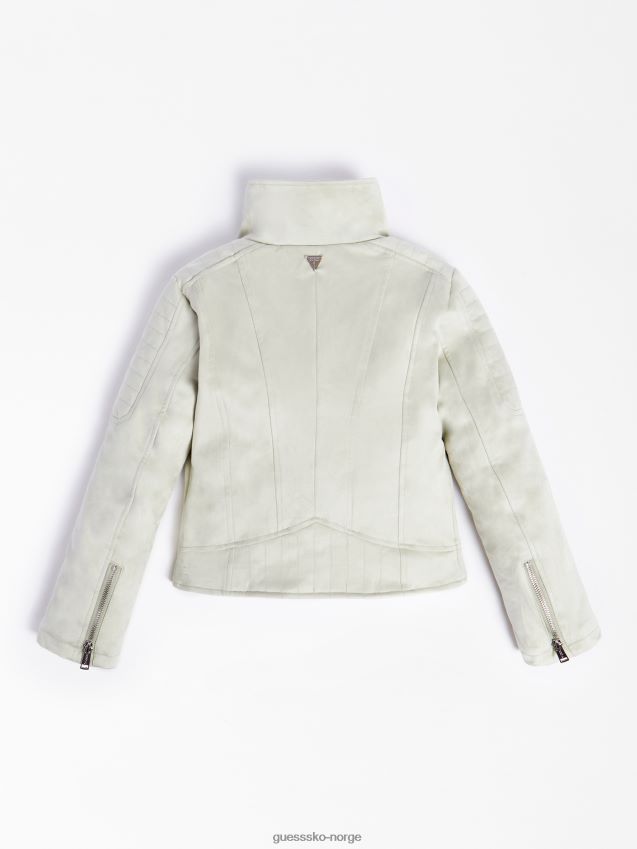 Guess vattert semsket skinnjakke grønn grønn pike F0LJ802323