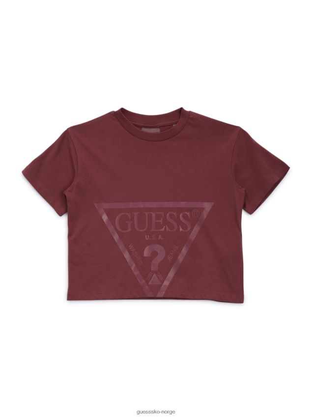 Guess vinkjeller-logo-t-skjorte (4-14) vinkjeller pike F0LJ8011540
