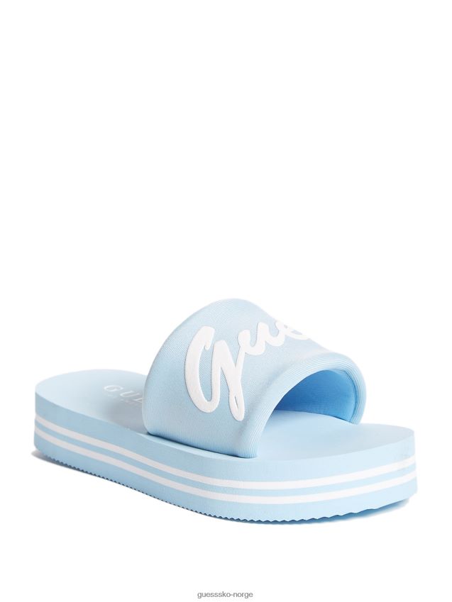 Guess jennie slide sandaler hav hav pike F0LJ809103
