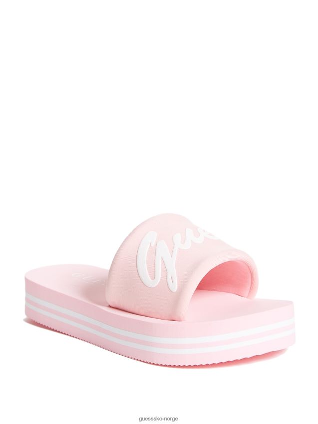 Guess jennie slidesandaler rosa rosa pike F0LJ809001