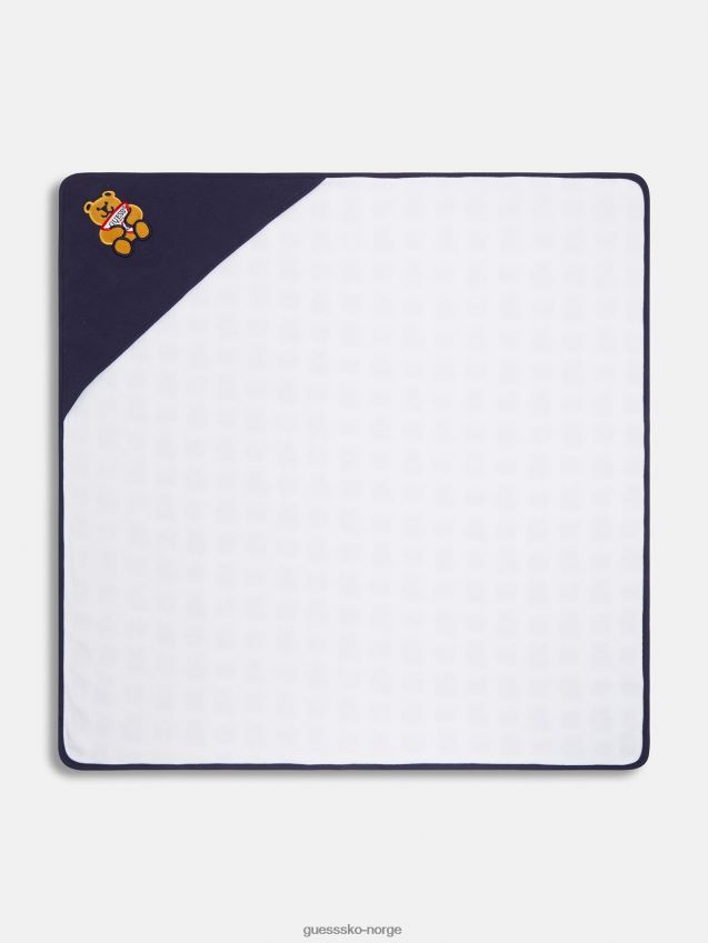 Guess all over logo babyhåndkle hvit multi hvit multi unisex F0LJ802521