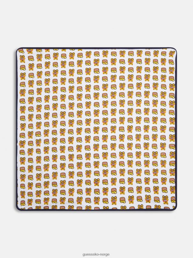 Guess all over logo babyhåndkle hvit multi hvit multi unisex F0LJ802521