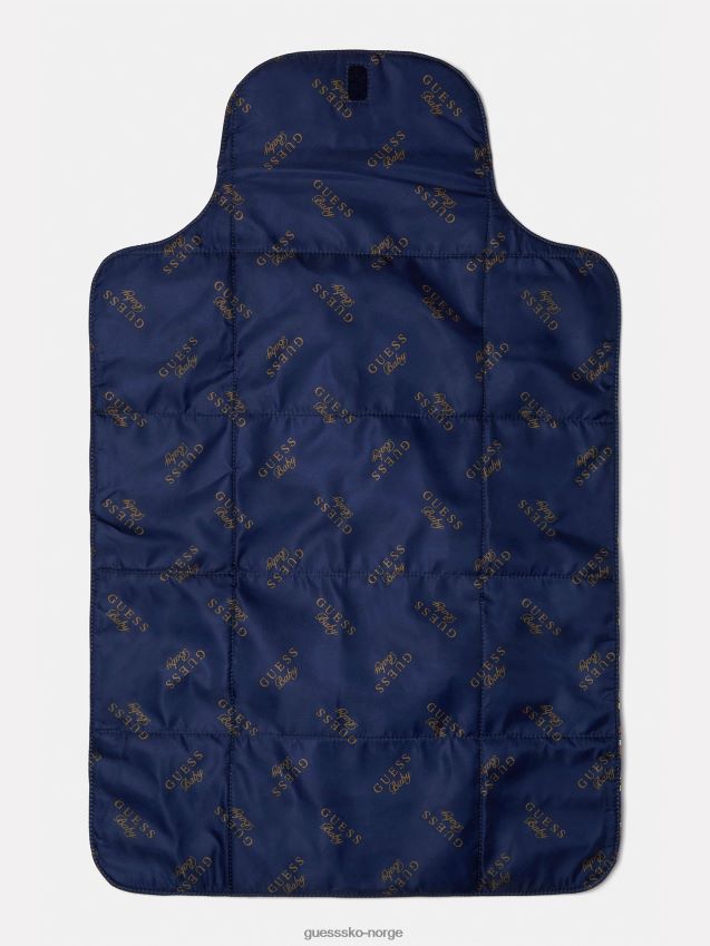 Guess blå multi nyfødt stellematte blå multi unisex F0LJ802510