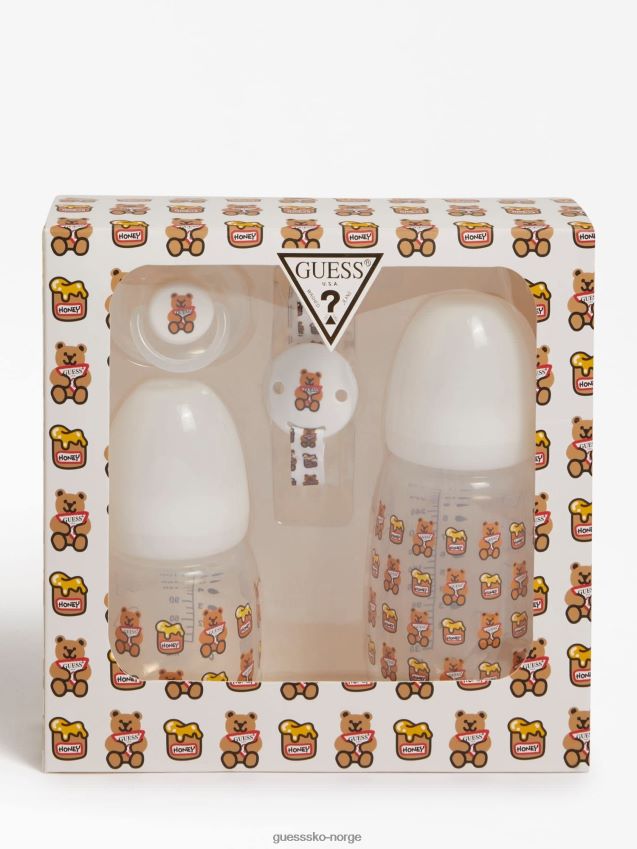 Guess hvit multi newborn tilbehørssett hvit multi unisex F0LJ802497