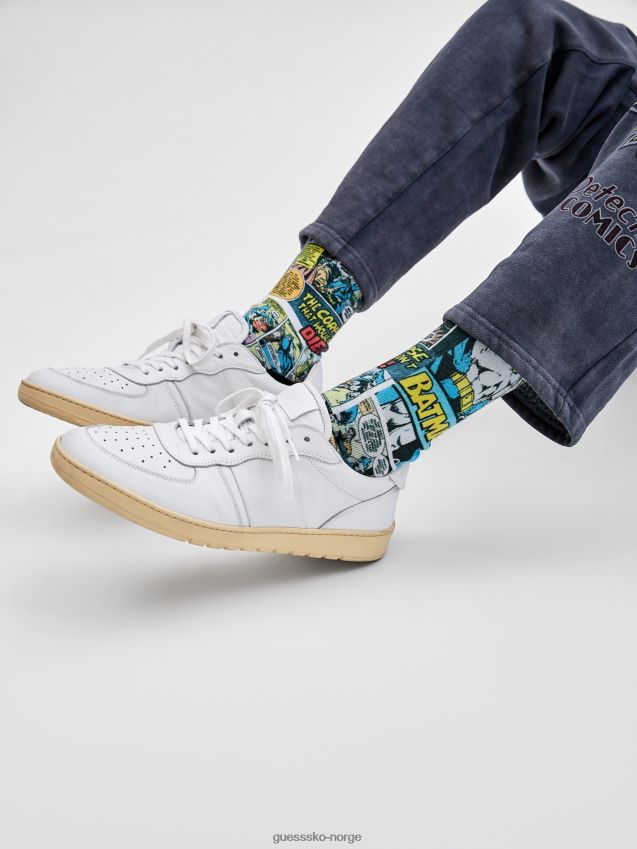 Guess hvite multi batman-sokker med tegneserier hvit multi unisex F0LJ80910