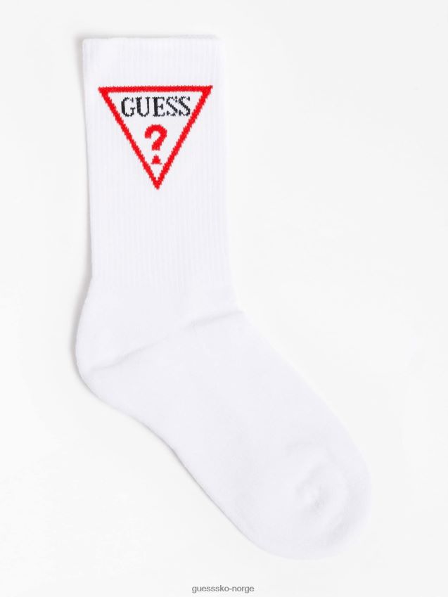 Guess hvite trekantlogosokker hvit unisex F0LJ804865