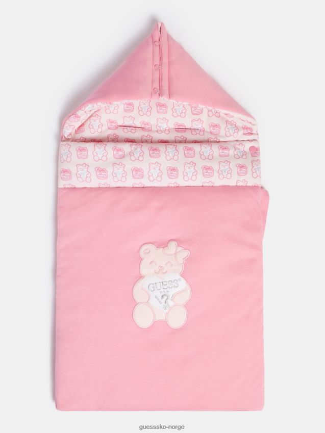 Guess rosa babynest med logo foran rosa unisex F0LJ802378