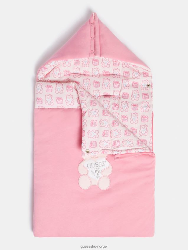Guess rosa babynest med logo foran rosa unisex F0LJ802378