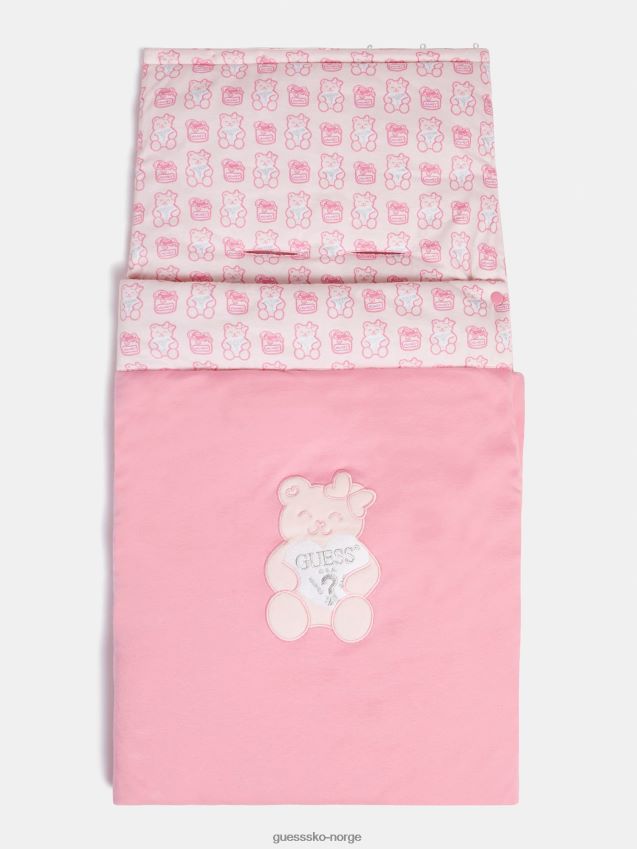 Guess rosa babynest med logo foran rosa unisex F0LJ802378