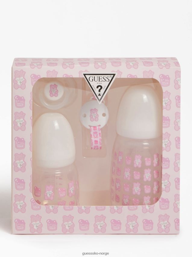 Guess rosa nyfødt tilbehørssett rosa unisex F0LJ802390