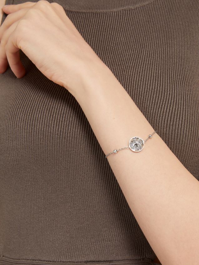 Guess 4g logo boule\' armbånd sølv sølv unisex F0LJ802829