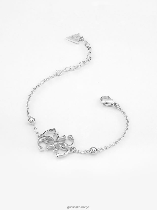 Guess 4g status' armbånd sølv sølv unisex F0LJ804009