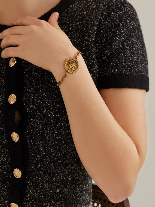 Guess 4g vintage armbånd i gull gull unisex F0LJ804056