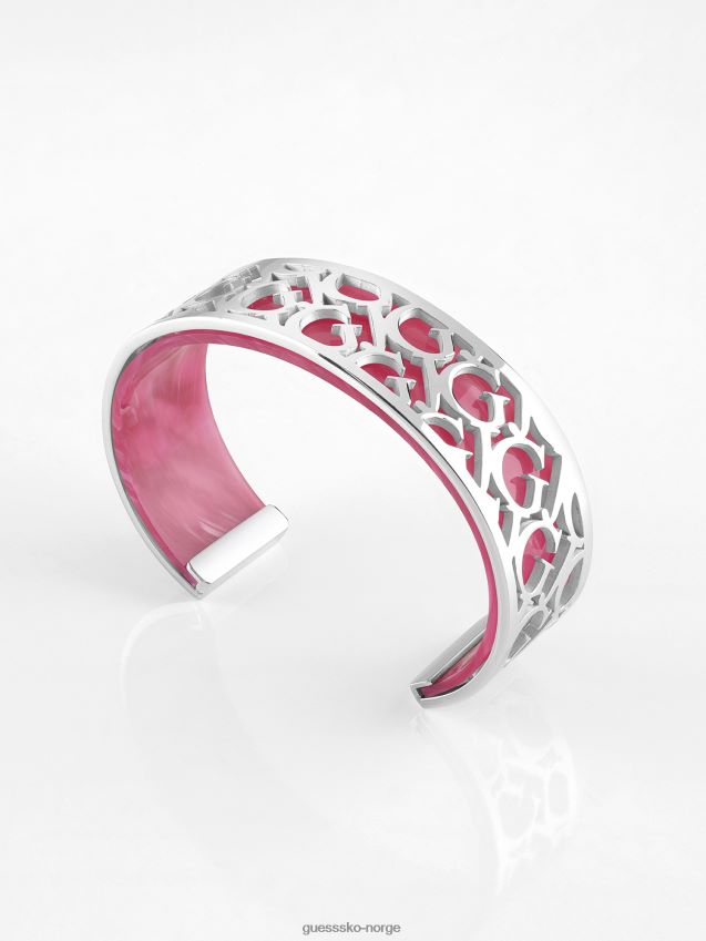 Guess alt-om-logo-armbånd-armbånd sølv sølv unisex F0LJ805874