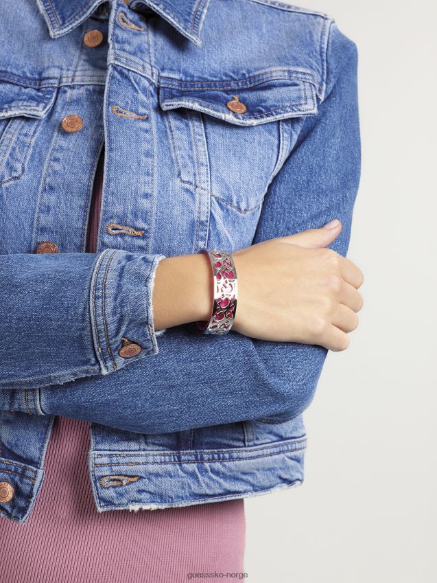 Guess alt-om-logo-armbånd-armbånd sølv sølv unisex F0LJ805874