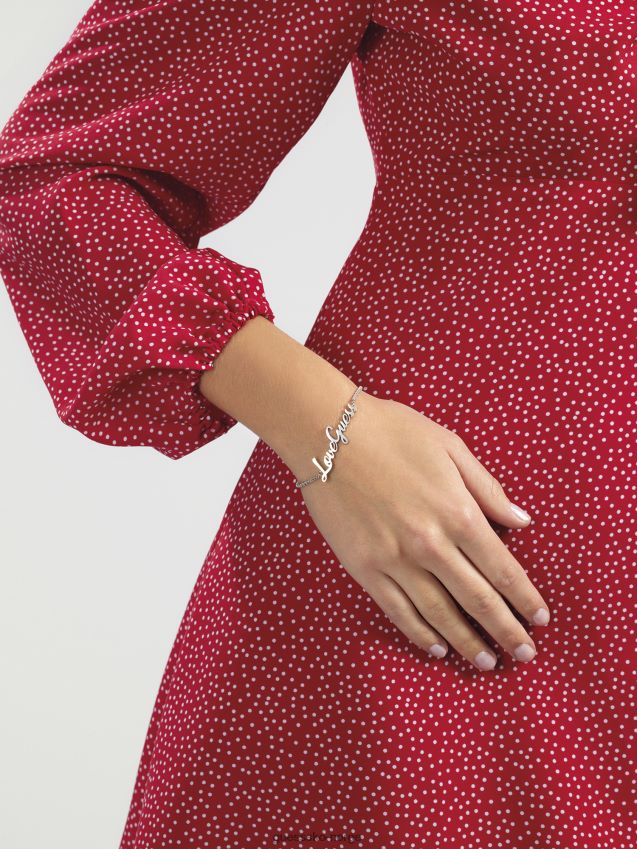 Guess drøm-og-kjærlighet-armbånd sølv sølv unisex F0LJ805658