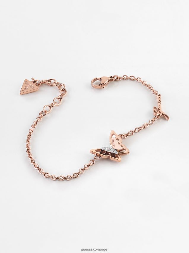 Guess fly-away-armbånd i rosa gull Rose gull unisex F0LJ804458