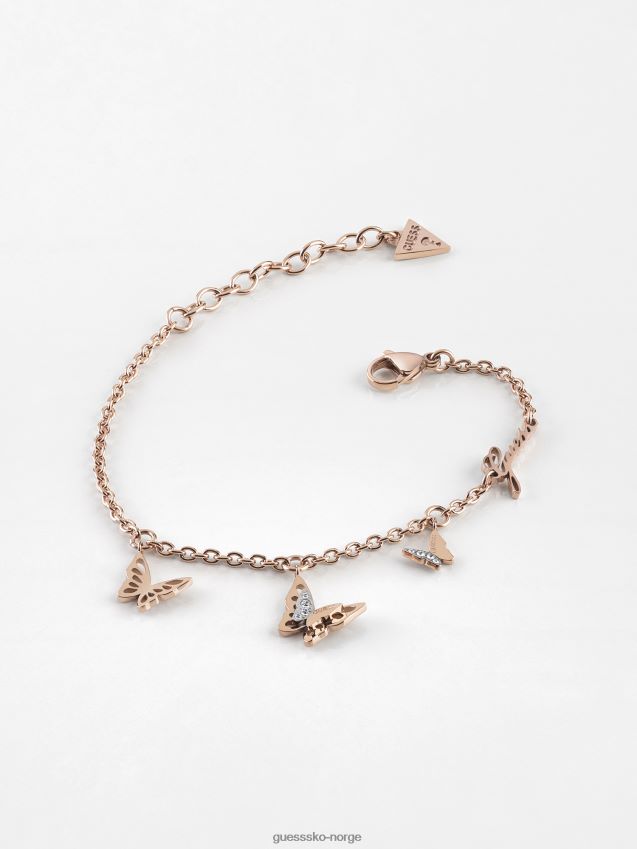Guess fly-away-armbånd i rosa gull Rose gull unisex F0LJ804773