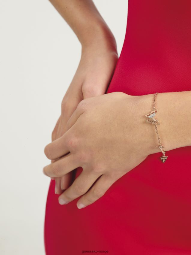 Guess fly-away-armbånd i rosa gull Rose gull unisex F0LJ804773