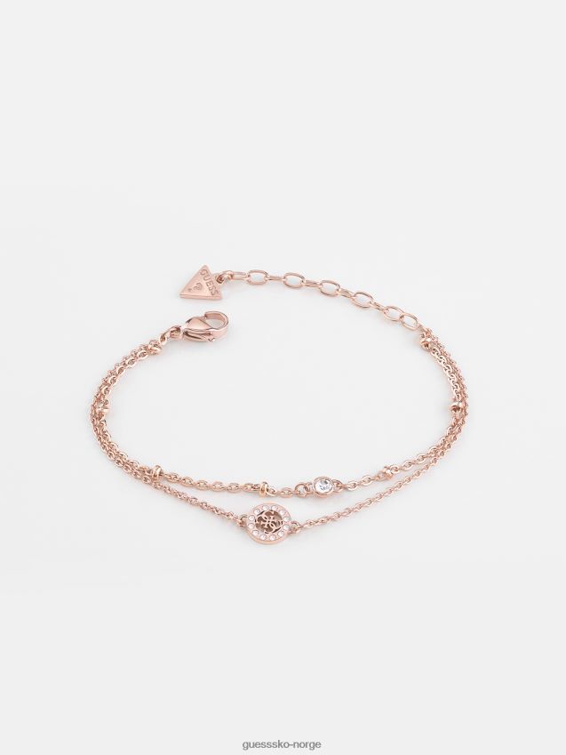 Guess gjett-miniatyr-armbånd Rose gull unisex F0LJ804319