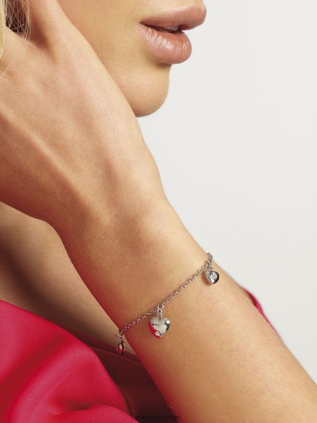 Guess gjetting-er-for-elskere-armbånd sølv unisex F0LJ804017