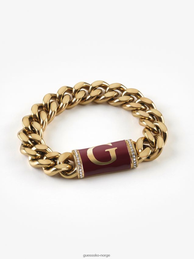 Guess gull kjede kjede kjede armbånd gull unisex F0LJ805838