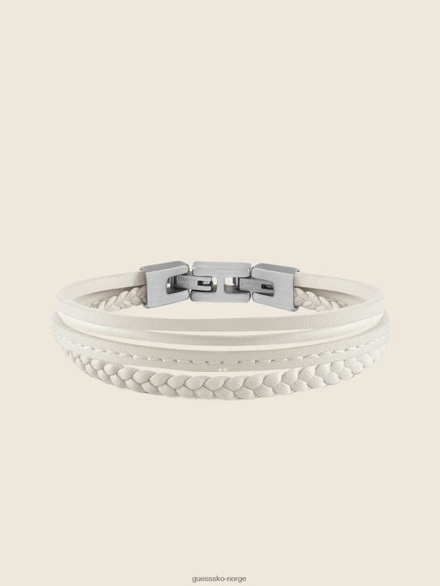 Guess hvitt lær multistreng armbånd andre andre unisex F0LJ8011067
