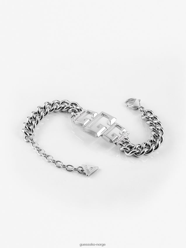 Guess ikonisk-glam-bangle-armbånd sølv sølv unisex F0LJ806005