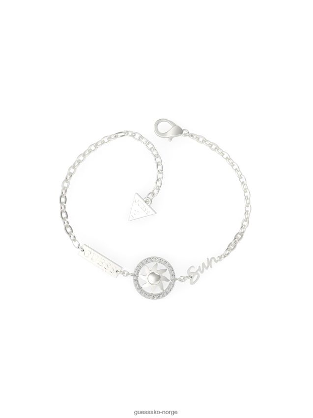 Guess jeg-trenger-my-space-sol-armbånd sølv sølv unisex F0LJ805898